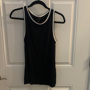 Banana Republic Black and White Trim Tank Top
